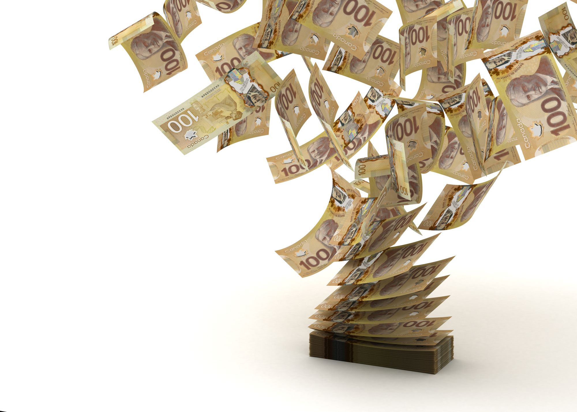 Canadian money flying away regarding what happens to unclaimed settlement money