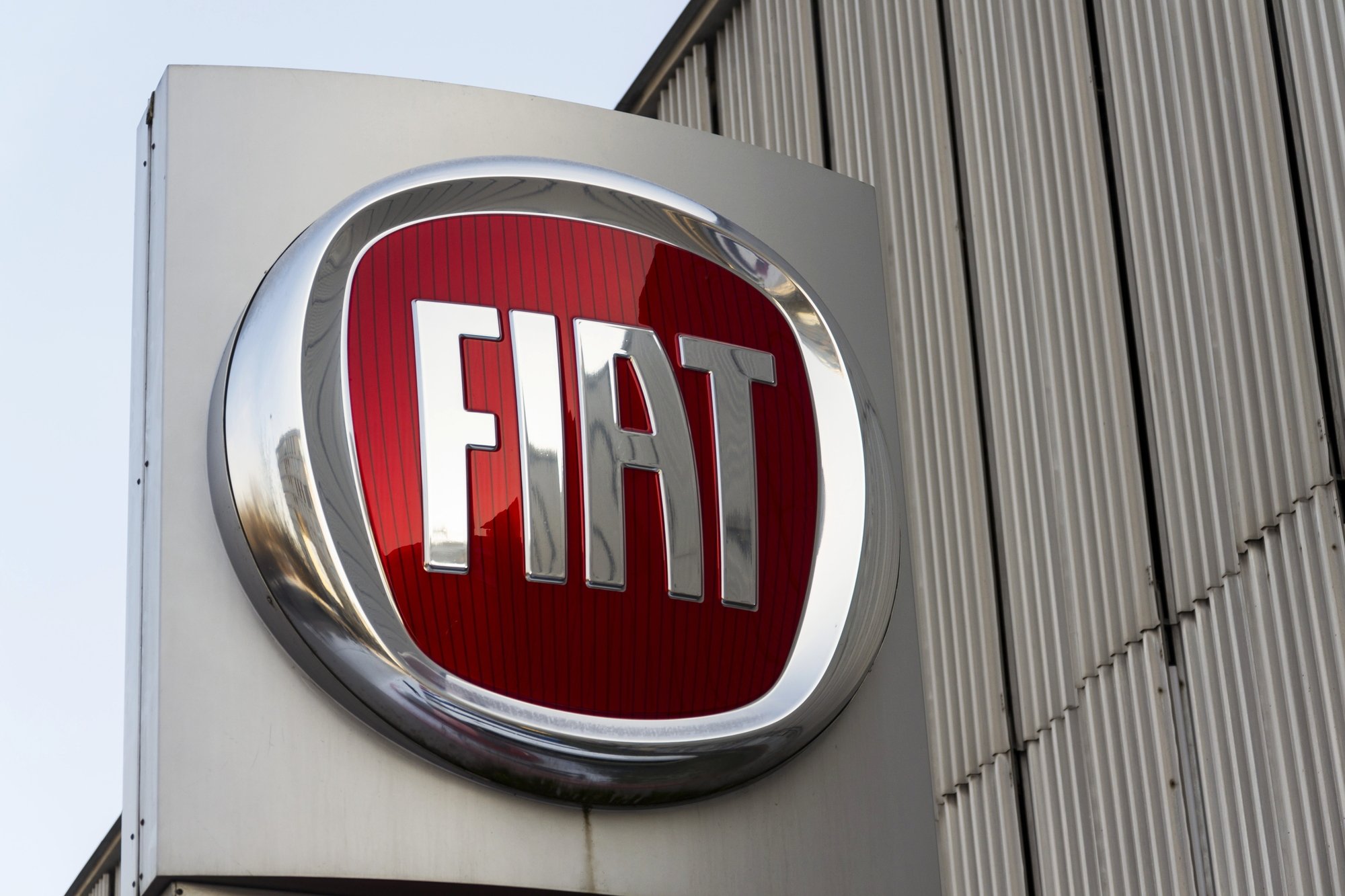 Fiat sign regarding the FCA class action lawsuit filed
