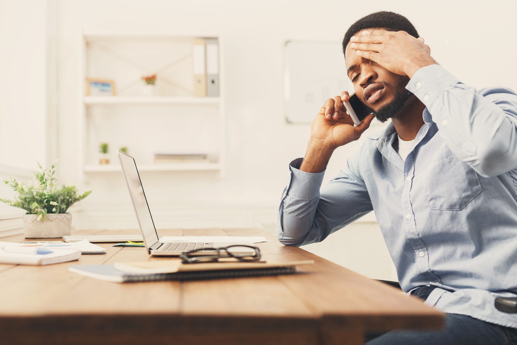 Man frustrated on scam call regarding the Dell data breach class action lawsuit filed
