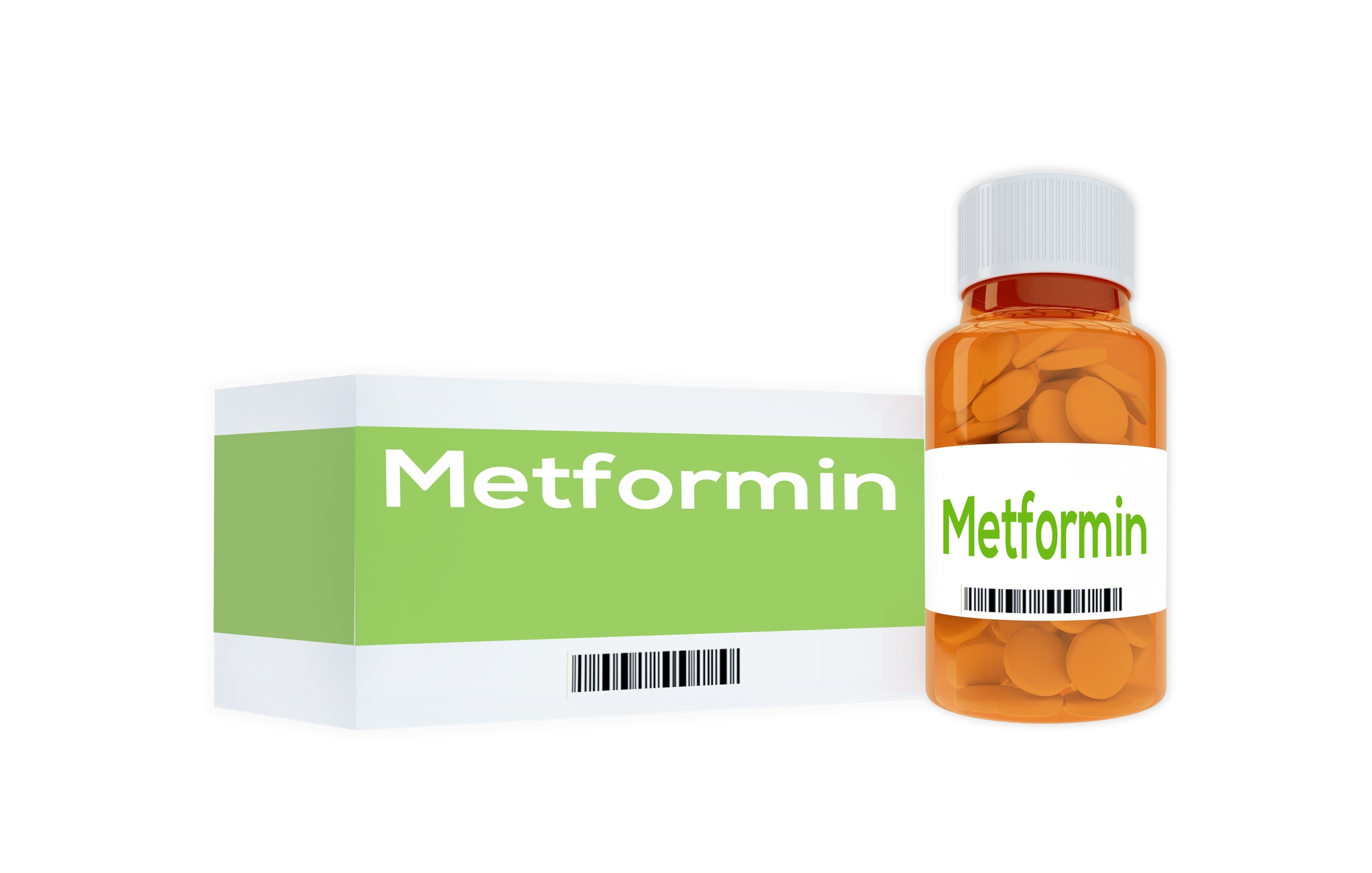 Metformin medicine bottle and box regarding the class action lawsuit over its cancer risk