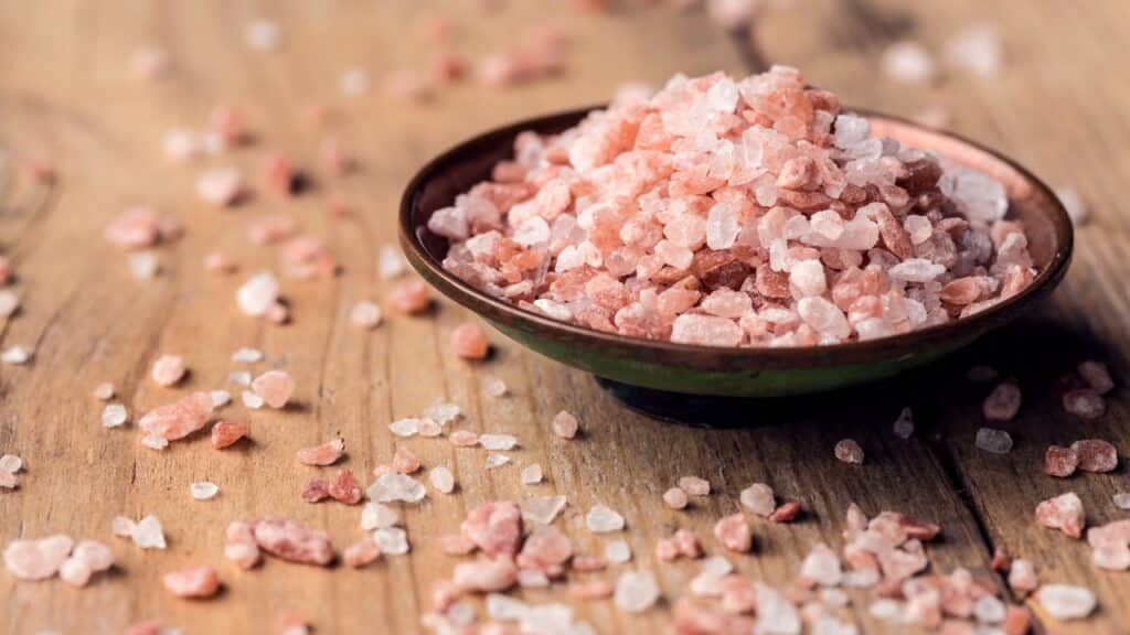 Himalayan salt in bowl representing the salt recall.