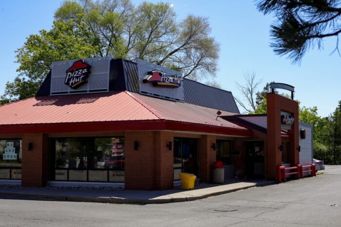 A Pizza Hut restaurant in Canada