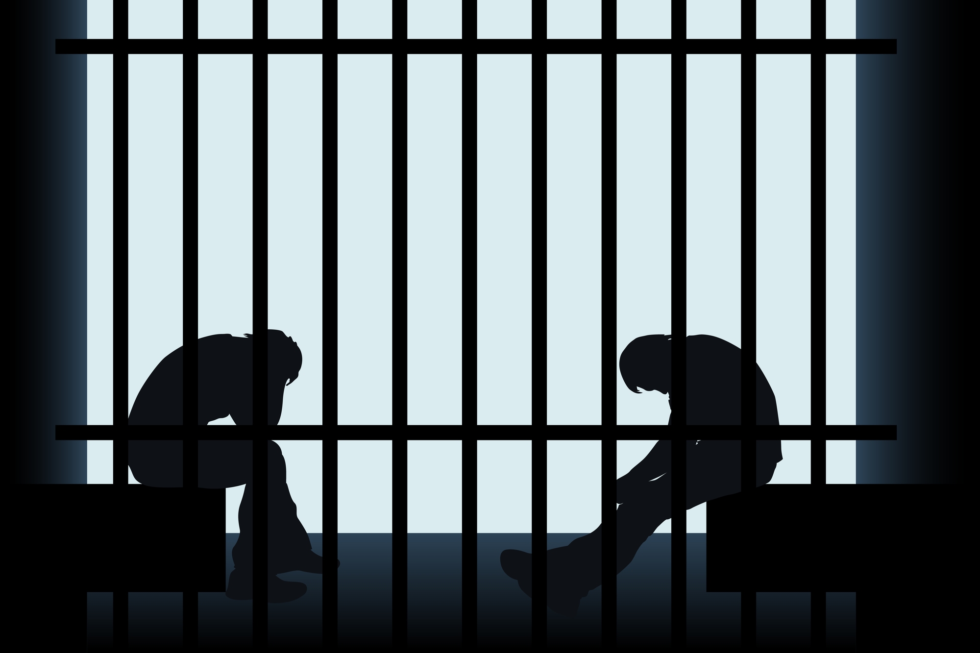 Silhouette of prisoners regarding the Mission Institution inmate class action lawsuit filed over CSC's response to the COVID-19 pandemic 