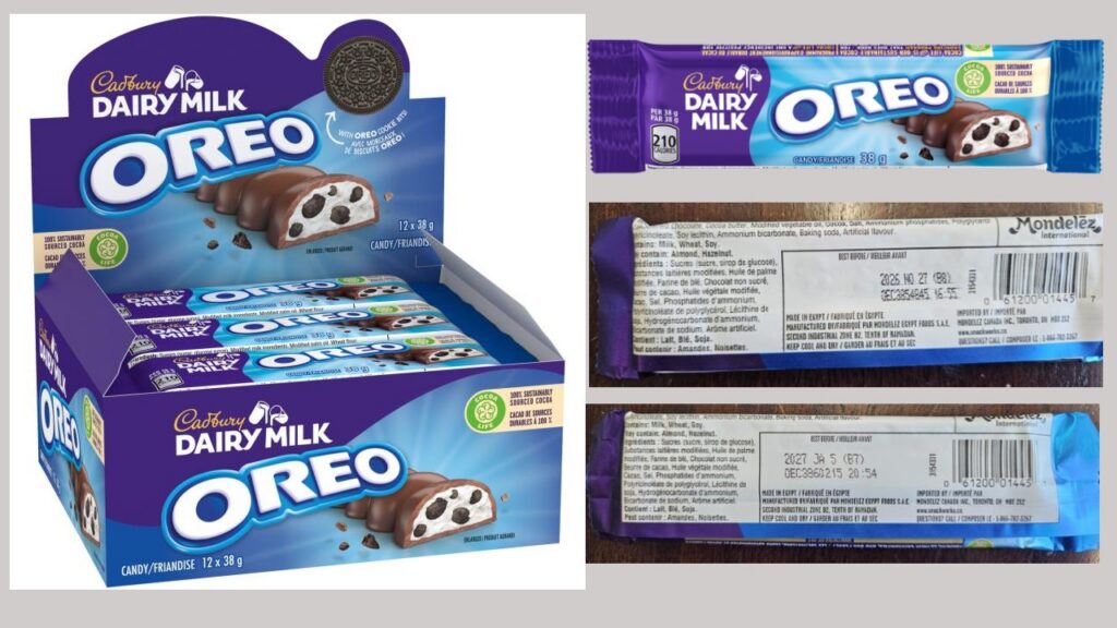 Cadbury brand Dairy Milk Oreo Candy (bar)